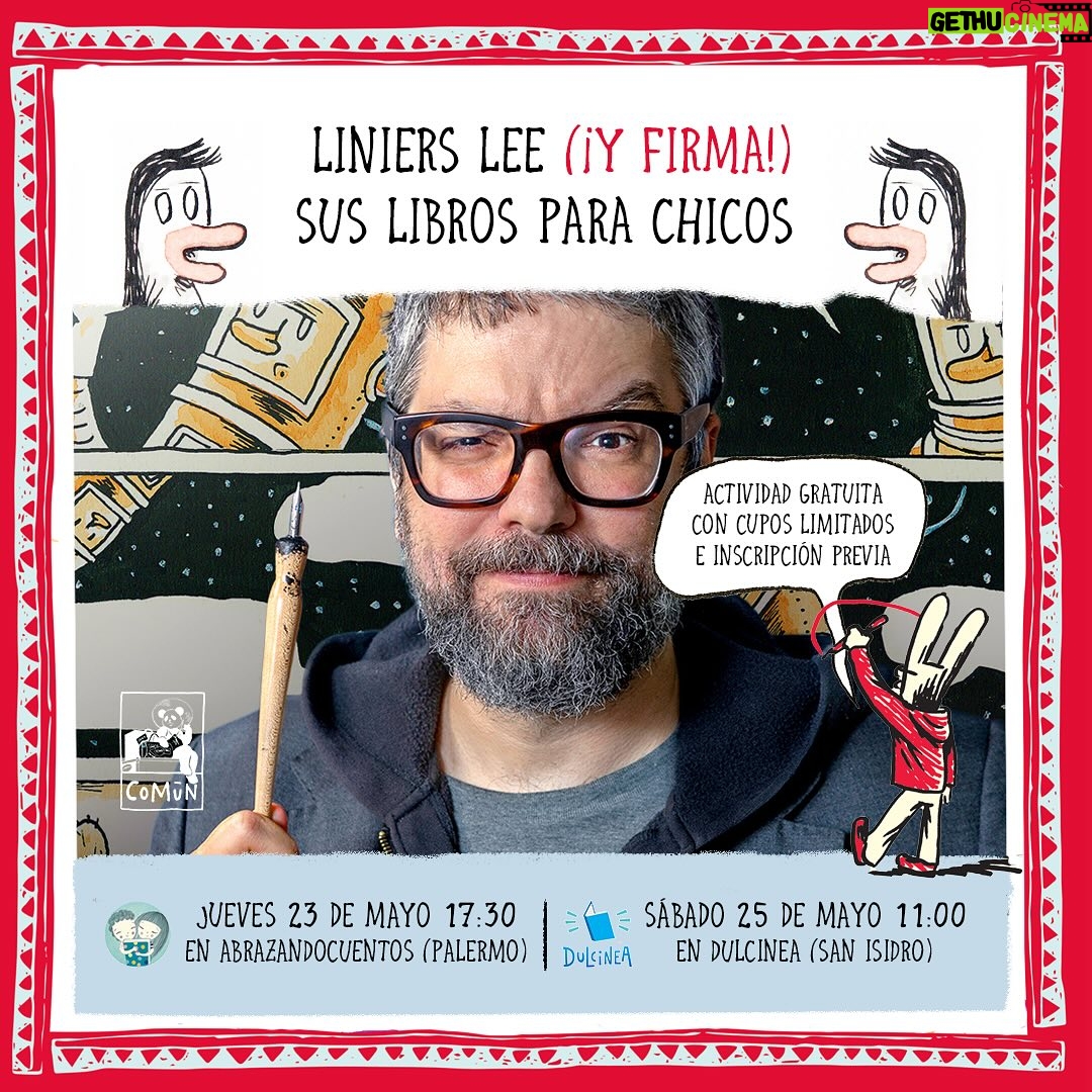 Liniers - 1K Likes - ā ATENCION: CUPOS COMPLETOS ā
Te esperamos para escuchar la lectura de algunos de sus libros para chicas y chicos desde los 3 aƱos, para hacerle todas las preguntas que quieras y para conocer sus novedades. š°āļø
Actividades gratuitas con cupos limitados e inscripción previa (ver debajo)
JUEVES 23 de mayo 17:30 en @abrazandocuentos
Av. Córdoba 5967, Palermo
Inscripciones:
abrazandocuentos@gmail.com / 112708-2613
SĆBADO 25 de mayo 11:00 en @dulcinea_libros
MonseƱor Alberti 655
Inscripciones: info@dulcinealibros.com / 116547-6288