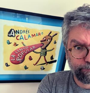 Liniers Instagram - El original de la tapa de este discazo del amigo @a_calamaro ! #Calamaro #LaLenguaPopular 🙏