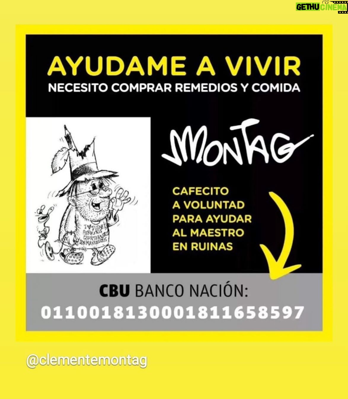 Liniers - 7.4K Likes - El maestro @clementemontag hizo felices a niƱos (que ya somos grandes) y a grandes. Ahora le podemos devolver el gesto. ššš