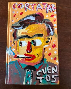 Liniers Instagram - Encontré una librería de usados y le pinté unos libros a mis compañeros de viaje… #cumbierointelectual #thenada