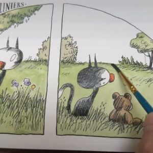 Liniers Instagram - #fellini #acuarela #tinta #lovecats #thecure (Patreon en bio)