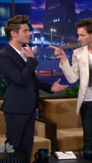 Lior Suchard Instagram - There is one small thing, this situation lasts for one week...

@zacefron 
#zacefron #scoop #jayleno #tonightshow