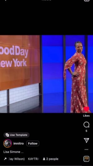 Lisa Simone Instagram - Thanks to Timothy Pagan @imnitro I was camera ready for my interview with @rosannascotto on Good Day New York. #lisasimone #gooddaynewyork #interview #executiveproducer #soul doctor #cameraready #makeupartist