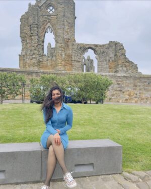 Lisha Chinnu Instagram - Whitby ☃️🤍 

Nestled on the East Cliff along the North Sea, this northern gem in the UK is nothing short of magical. 🌊🏰✨ 

#Whitby #lovethisplace #ukadventures #artistlife #northernbeauty #eastcliff #london #travelmonth