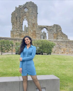 Lisha Chinnu Instagram - Whitby ☃️🤍 

Nestled on the East Cliff along the North Sea, this northern gem in the UK is nothing short of magical. 🌊🏰✨ 

#Whitby #lovethisplace #ukadventures #artistlife #northernbeauty #eastcliff #london #travelmonth