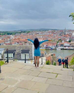 Lisha Chinnu Instagram - Whitby ☃️🤍 

Nestled on the East Cliff along the North Sea, this northern gem in the UK is nothing short of magical. 🌊🏰✨ 

#Whitby #lovethisplace #ukadventures #artistlife #northernbeauty #eastcliff #london #travelmonth