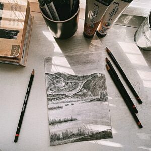 Liv Hansen Instagram - A good morning to you all 🤍

#illustrationart #kunstnerliv #artcomission #gouacheillustration #derwentpencils #prismacolor