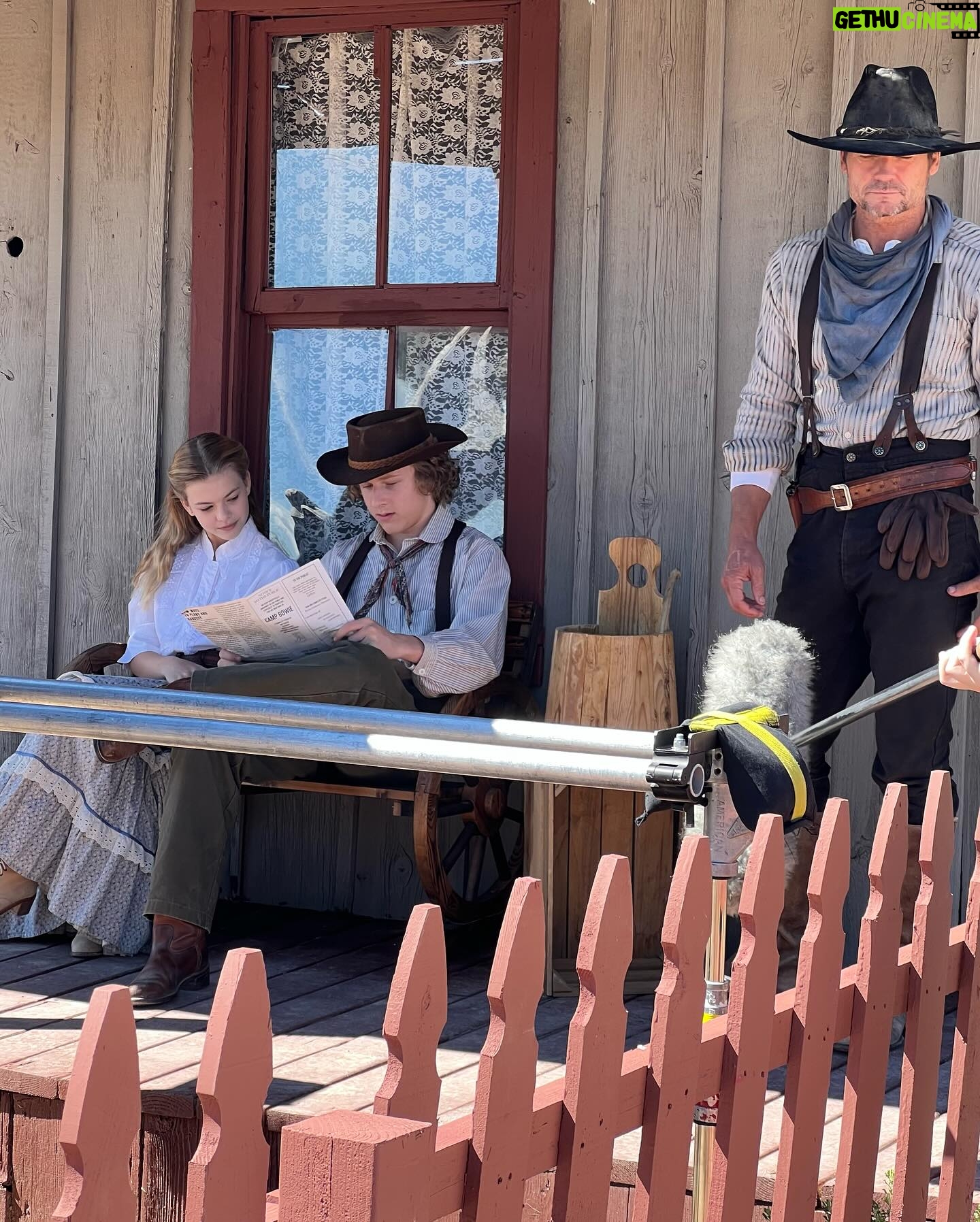 Livi Birch - 1.3K Likes - #bts of shooting Far haven! Hope you all enjoy the movie just as much as I enjoyed filming it with these amazing people! #farhaven #westernmovie #behindthescenes #mescalmovieset #primevideo