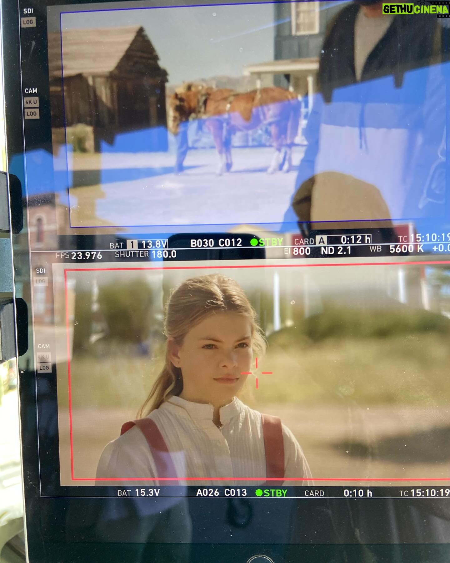 Livi Birch - 1.3K Likes - #bts of shooting Far haven! Hope you all enjoy the movie just as much as I enjoyed filming it with these amazing people! #farhaven #westernmovie #behindthescenes #mescalmovieset #primevideo