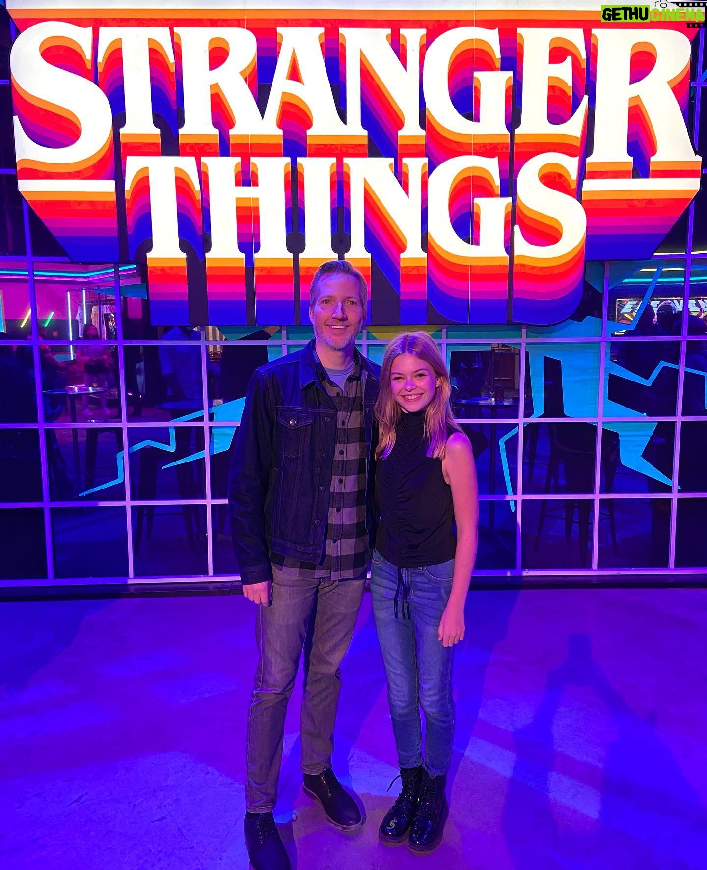 Livi Birch - 3.6K Likes - Thanks @netflix @strangerthingstv for an awesome party for cast and crew. Was amazing to see my Dad, Victor Creel @thekevinljohnson and all my #strangerthingsfam
#alicecreel #victorcreel #thecreelfamily
#strangerthingslab
#hawkinsnationallab #strangernumbers #STnumbers
#rainbowroom #strangerthingscast #upsidedown #strangerthings4