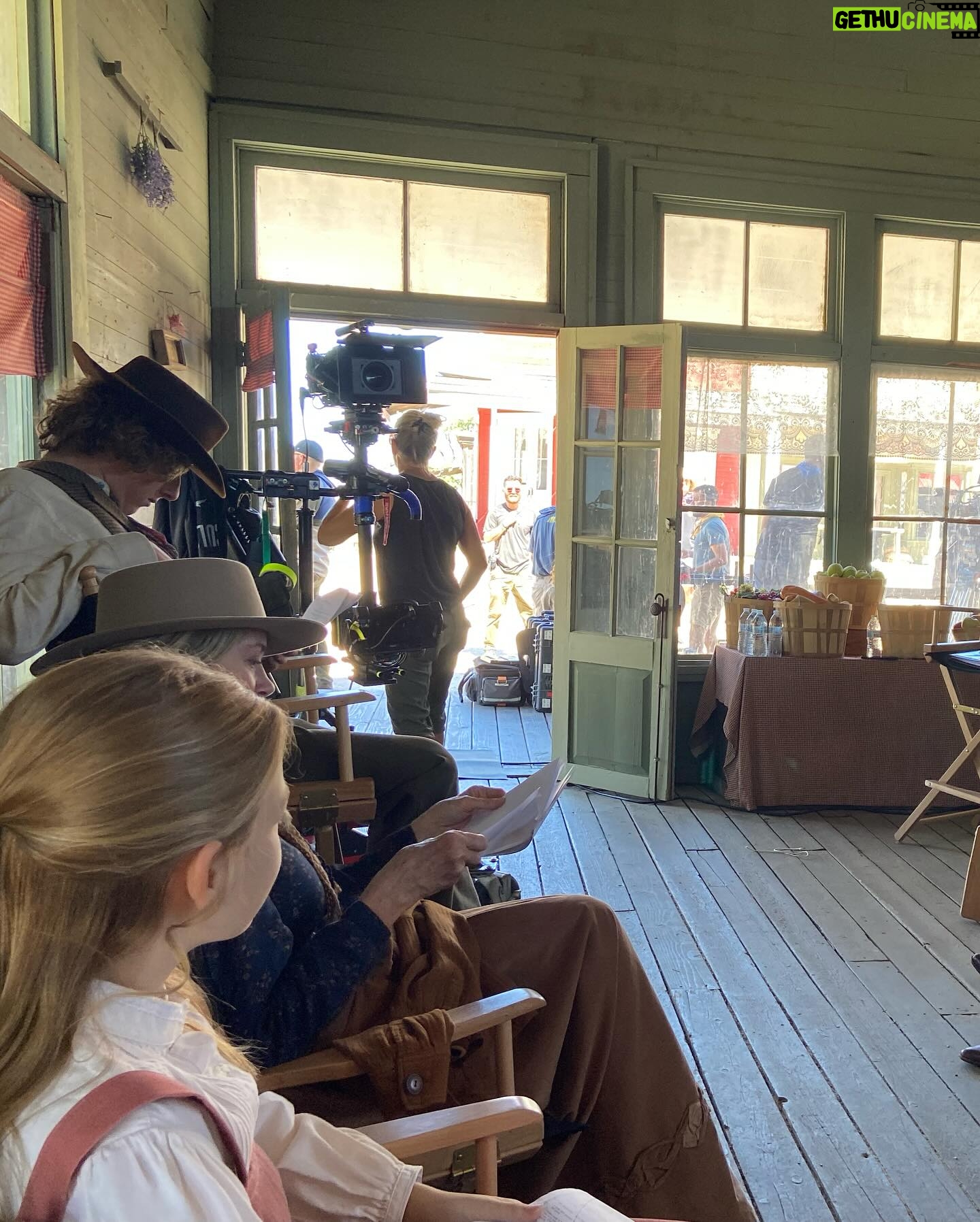 Livi Birch - 1.3K Likes - #bts of shooting Far haven! Hope you all enjoy the movie just as much as I enjoyed filming it with these amazing people! #farhaven #westernmovie #behindthescenes #mescalmovieset #primevideo