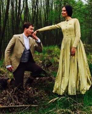 Lívia Bielovič Instagram - Year 2014 and 🎬Kvet pre Lumusa🎬 with great @iamlukaspelc ✨😁👌🏼

#film #photo #filming #steampunk #fashionstyle #costume 

💃🏼Kostýmy: Katarína Geffertová
👩🏼Masky: Beáta Paulenová