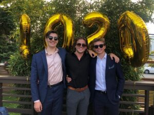 Lochlyn Munro Instagram - So proud of these 3 young men.....Ive known them all from birth and have witnessed every transition in life each has taken. Grad 2020 may not be looked on as traditional, but with this generation, they’ve made it unique and memorable. 🙌🏻❤️
My hats off to all the grads of 2020. 🙌🏻
You are ALL the future. Much love.
@leodervisevic 
@billy_debeck 
@bennettmckayy