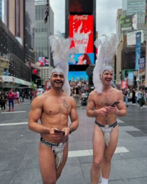 Lockhart Brownlie Instagram - BROLESQUE is spreading the word in Times Square! The weekly residency at Red Eye NY continues Wednesdays at 8pm- tickets available now @redeyetickets