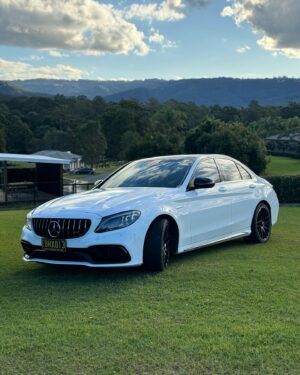 Logan Martin Instagram - Recently treated myself to this beast! One of my favourite cars 😈 #c63s