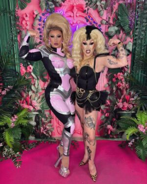 Loosey LaDuca Instagram - DragConUK was SO PUSS! Special thanks to @iisanmusic , @pandakimchi , and @_tess.0 for being superstars at my booth. So proud of the backdrops @luis_lopez_art and I made and the stunning outfit @miaezlay and I made. SEE YOU IN LA IN JULY FOR @rupaulsdragcon !! xx