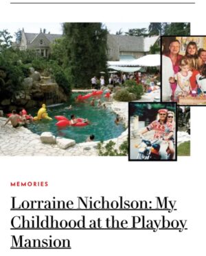 Lorraine Nicholson Instagram - “Later, when I heard about Adam and Eve and their garden, I imagined them living somewhere like the Playboy Mansion.”

‘My Childhood at the Playboy Mansion’ live now on @vanityfair 

link in bio