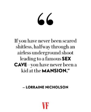 Lorraine Nicholson Instagram - Lorraine Nicholson never went to summer camp as a child—instead, she went to the Playboy Mansion.

Daughter to Jack Nicholson and Rebecca Broussard, @lnicholson visited the Mansion often from the year she was born, 1990, until she was about 11, “because that’s where my friends were.” She loved the Mansion and had a “quiet reverence” for the place—she even recalls swimming in the infamous grotto with her eyes open, before she knew what sex, let alone a sex cave, even was. “People assume that my father took me to the Mansion, but they assume wrong,” she writes. “In fact, I can venture with confidence that I spent more time there than my father ever did.”

At the link in bio, the actress and director recounts playing at the Playboy Mansion with Hugh Hefner’s sons—and when and why the dream ended. 

Portrait by @ericraydavidson . Photos courtesy of Shutterstock/Lorraine Nicholson

Courtesy of @vanityfair 🥹