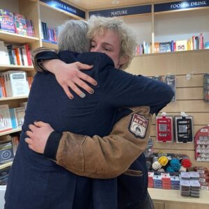 Louis Hynes Instagram - Reunited with an old friend - Lemony Snicket Himself a.k.a Daniel Handler @authordanielhandler