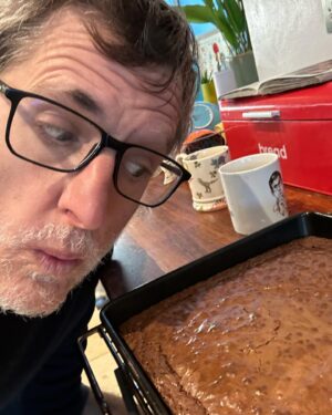 Louis Theroux Instagram - Happy Friday! To celebrate I made some brownies… Based on a recipe from the BBC goodfood 101 cakes and bakes book. They are delicious!