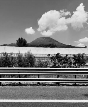 Louise Brealey Instagram - Vesuvio erupting a little fluffy cloud on the way to the airport. 

We lay on a sunbed wrapped in a blanket to discourage the mozzies and watched the bay of Naples fade to black. One EarPod each, listening to @theresthistory episode on the end of Pompei and Herculaneum. And then we saw a comet.