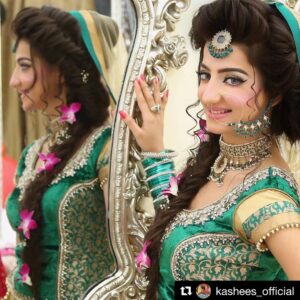 Loveleen Kaur Sasan Instagram - #Repost @kashees_official (@get_repost)
・・・
gorgeous indian actress @loveysasan looking stunning in kashee's hair n makeup 😍😍😍