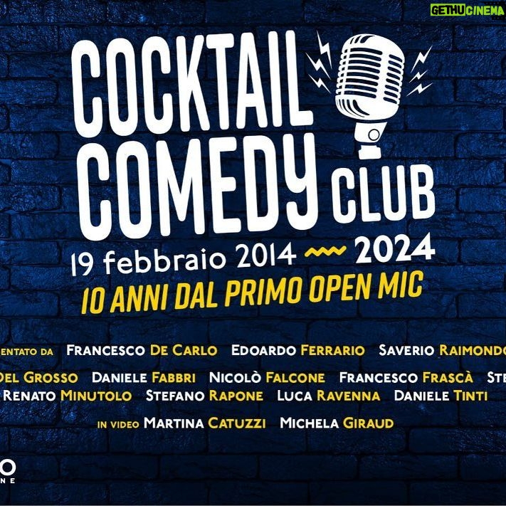 Luca Ravenna - 24.7K Likes - 19-2-2014 -> 19-2-2024
10 anni dal primo open mic, ai prossimi 10.
Grazie a tutti per ieri sera, è un onore dividere il palco con voi.