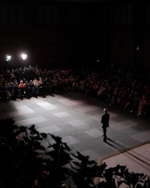 Lucas Lynggaard Tønnesen Instagram - One of the most creative souls and dear friend @soerenleschmidt - thank you for letting me be part of your universe & the finale show in #cphfw xx 🖤