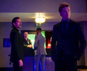 Lucas Till Instagram - Oh just a little Easter egg cameo appearance in the silver suit behind me and @henryiancusick for y’all. I’ll give you a hint. It’s A-Train. Ok another hint it’s @jessietusher. I’m terrible at keeping secrets.