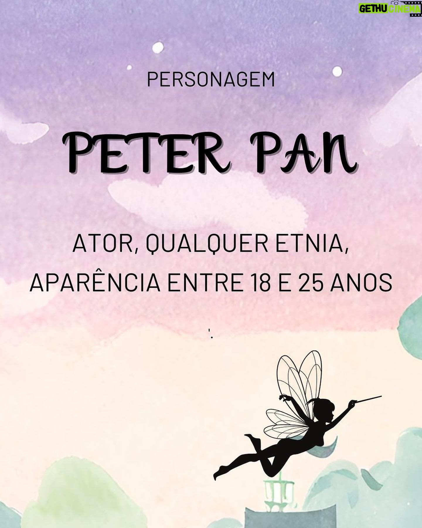 Luccas Papp - 1.6K Likes - As inscrições para as audições de ”Peter Pan - Crescer é Preciso” estão abertas! 🎭 Os convocados farão testes presenciais que serão realizados no dia 24 de janeiro, quarta-feira.
Arraste a imagem para mais detalhes e os perfis dos personagens. Se você preencher os requisitos, é só acessar o link na nossa bio e se inscrever! ✨
Compartilhe com seu amigo artista! Oportunidades são sempre bem-vindas!
ATENÇÃO: as inscrições serão aceitas somente até o dia 12 de janeiro, às 23:59.