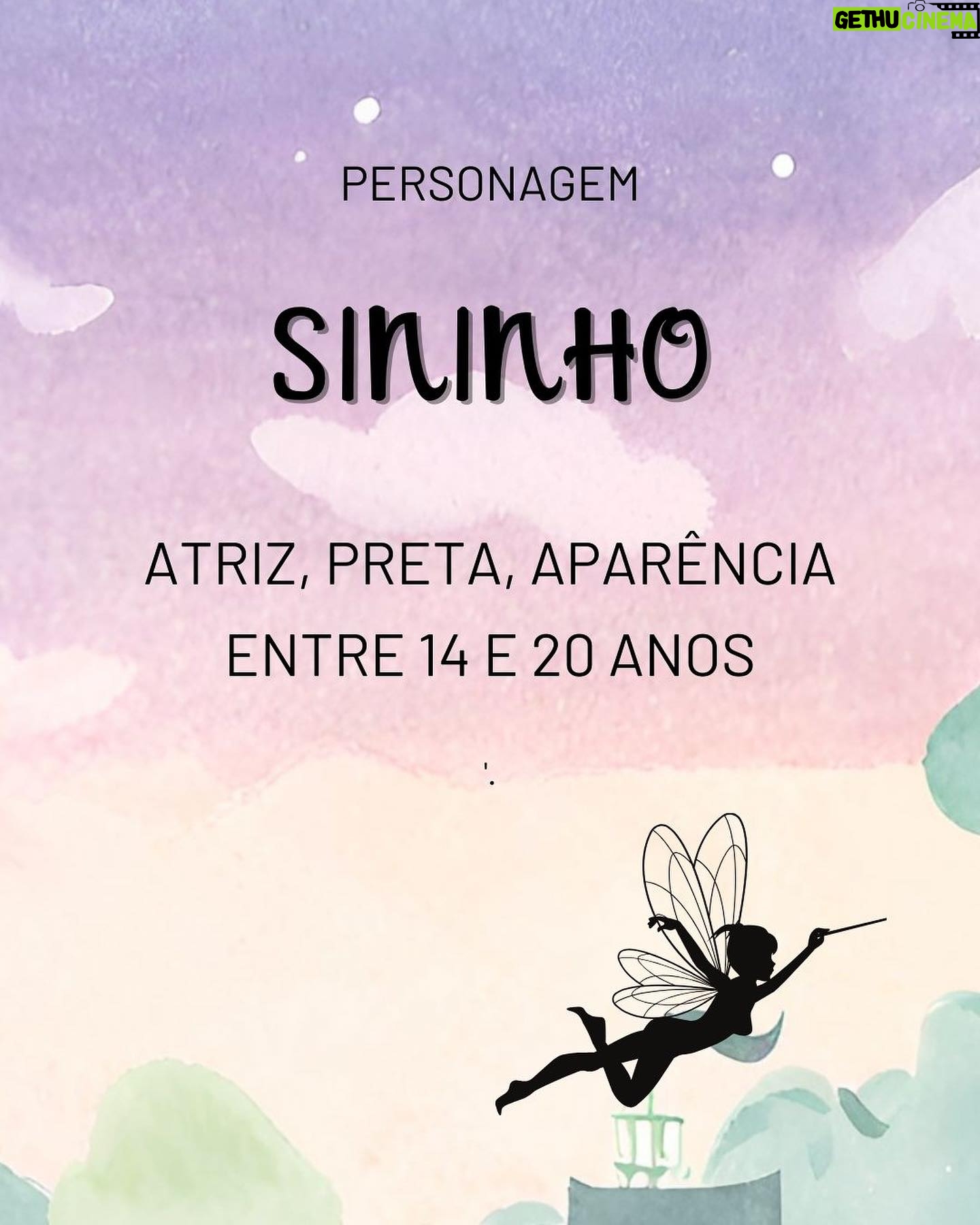 Luccas Papp - 1.6K Likes - As inscrições para as audições de ”Peter Pan - Crescer é Preciso” estão abertas! 🎭 Os convocados farão testes presenciais que serão realizados no dia 24 de janeiro, quarta-feira.
Arraste a imagem para mais detalhes e os perfis dos personagens. Se você preencher os requisitos, é só acessar o link na nossa bio e se inscrever! ✨
Compartilhe com seu amigo artista! Oportunidades são sempre bem-vindas!
ATENÇÃO: as inscrições serão aceitas somente até o dia 12 de janeiro, às 23:59.