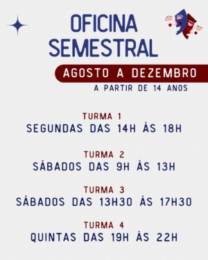 Luccas Papp Instagram - As vagas para o segundo semestre de 2024 da Cia Epilogo estão ABERTAS!!!
Já pensou em fazer teatro? Se a resposta for sim, te convidamos a conhecer nosso trabalho!

- Oficinas semestrais montagem teatral INÉDITAS (vários dias e horários) com apresentações ao final do semestre e festival de teatro com premiação.

- Workshops de interpretação para TV e Cinema (tarde e noite) com gravação de monólogo.

- Turma INFANTIL (até 13 anos), e a continuidade da Turma ONLINE! Você pode fazer parte da nossa companhia de qualquer lugar do mundo!

As aulas presenciais acontecem no Teatro das Artes do Shopping Eldorado e as remotas pela plataforma Zoom.

Escolha o melhor dia para você e se inscreva!
Quer saber mais? Chama a gente no WhatsApp que está na nossa bio ou escreva “eu quero!” aqui nos comentários.

Mas corra! As vagas são limitadas! Te esperamos!