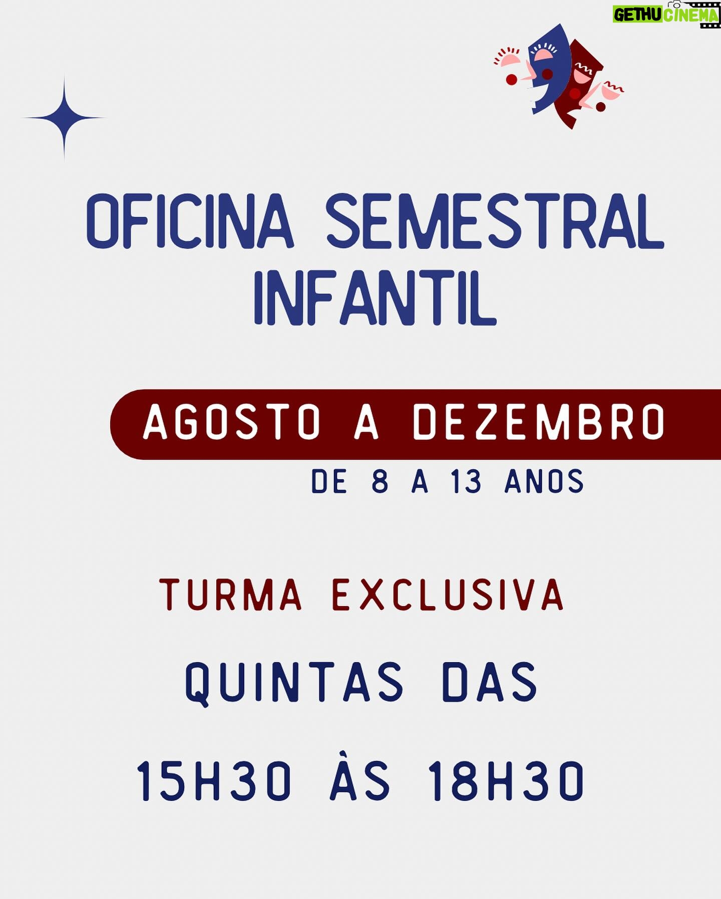Luccas Papp - 3 Likes - As vagas para o segundo semestre de 2024 da Cia Epilogo estão ABERTAS!!!
Já pensou em fazer teatro? Se a resposta for sim, te convidamos a conhecer nosso trabalho!
- Oficinas semestrais montagem teatral INÉDITAS (vários dias e horários) com apresentações ao final do semestre e festival de teatro com premiação.
- Workshops de interpretação para TV e Cinema (tarde e noite) com gravação de monólogo.
- Turma INFANTIL (até 13 anos), e a continuidade da Turma ONLINE! Você pode fazer parte da nossa companhia de qualquer lugar do mundo!
As aulas presenciais acontecem no Teatro das Artes do Shopping Eldorado e as remotas pela plataforma Zoom.
Escolha o melhor dia para você e se inscreva!
Quer saber mais? Chama a gente no WhatsApp que está na nossa bio ou escreva “eu quero!” aqui nos comentários.
Mas corra! As vagas são limitadas! Te esperamos!