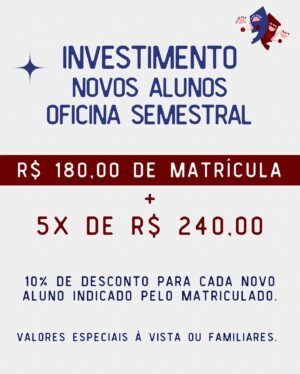 Luccas Papp Instagram - As vagas para o segundo semestre de 2024 da Cia Epilogo estão ABERTAS!!!
Já pensou em fazer teatro? Se a resposta for sim, te convidamos a conhecer nosso trabalho!

- Oficinas semestrais montagem teatral INÉDITAS (vários dias e horários) com apresentações ao final do semestre e festival de teatro com premiação.

- Workshops de interpretação para TV e Cinema (tarde e noite) com gravação de monólogo.

- Turma INFANTIL (até 13 anos), e a continuidade da Turma ONLINE! Você pode fazer parte da nossa companhia de qualquer lugar do mundo!

As aulas presenciais acontecem no Teatro das Artes do Shopping Eldorado e as remotas pela plataforma Zoom.

Escolha o melhor dia para você e se inscreva!
Quer saber mais? Chama a gente no WhatsApp que está na nossa bio ou escreva “eu quero!” aqui nos comentários.

Mas corra! As vagas são limitadas! Te esperamos!