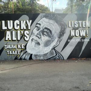 Lucky Ali Instagram - Truly humbled to see young talents like @alchemygraffiti creating such incredible art. Spot these graffitis in Mumbai and tag me in your stories. Listen to my new album Subah Ke Taare if you still haven’t.