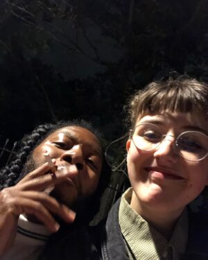 Lucy Moss Instagram - some kind of joke about back when we were allowed to be close to other ppl & didn’t need respiratory systems bla bla bla u get it