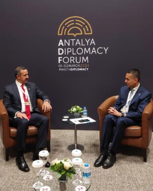 Luigi Di Maio Instagram - Concluding three days of thought-provoking and productive panels and bilateral meetings at @antalyadf Antalya Diplomacy Forum 2024

It was a great pleasure to be invited to attend the panel on “International trade, connectivity and interdependence” together with several colleagues and the Vice President of Türkiye. 

Useful meetings with the Deputy Prime Minister and Foreing Minister of Iraq, the Minister of State for International Cooperation of Qatar, the Deputy Minister for Foreign Affairs of Saudi Arabia, the Undersecretary for Political Affairs of Bahrain. 

A great opportunity to exchange views with good friends Xavier Bettel Deputy Prime Minister and Foreign Minister of Luxembourg, Mevlüt Çavuşoğlu former Minister of Foreign Affairs of Türkiye, Ignazio Cassis the Foreign Minister of Switzerland, Fecir Alptekin Diplomatic Advisor to the President of Türkiye, Matteo Meccaci Director of the Office for Democratic Institutions and Human Rights and the Italian honorary Consul to Ankara. 

Congratulations to the Ministry of Foreign Affairs of Türkiye on the organisation.