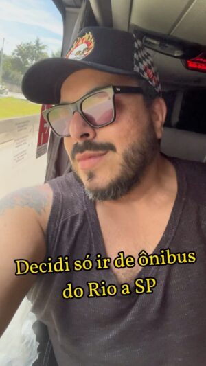 Luís Lobianco Instagram - Decidi fazer minhas viagens Rio - SP só de ônibus e não tô arrependido
