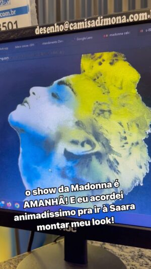 Luís Lobianco Instagram - Madonna é amanhã! Parece que o show é meu, tô nervoso!!