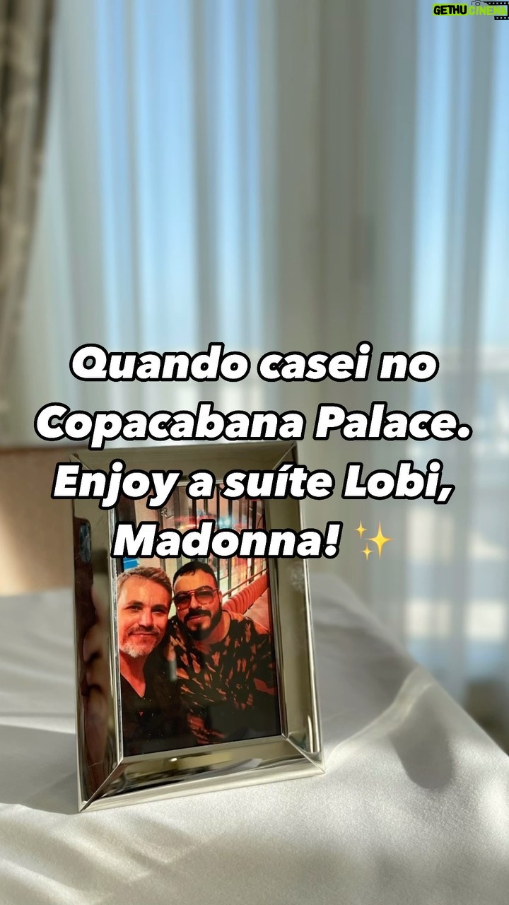 Luís Lobianco - 2.6K Likes - Só peço pra lavar o pé quando voltar da praia, querida, @madonna . De resto, sinta-se em casa na suíte Lobi do @belmondcopacabanapalace