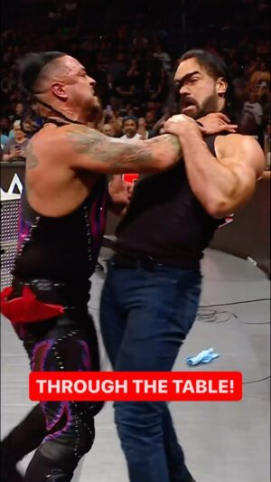 Luis Martinez Instagram - @dmcintyrewwe thought he could send a message to @archerofinfamy but Priest reminded Drew who runs Monday Nights… 😤💥🔥 #WWERaw