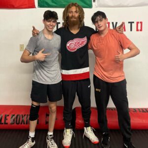 Luis Peña Instagram - It’s been a great day of coaching and training here @combat_concepts_academy_  we went over some more intricate techniques on top then got in some live wrestling and then it was time to train with coach @jbmachine3x working on angles, controlling the center line, working that hip mobility can’t wait till the season to see the fruits of my guy’s labors