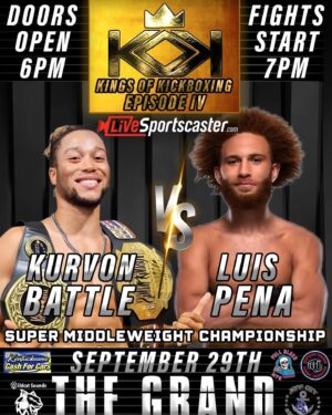 Luis Peña Instagram - September 29th fighting for the @kingsofkickboxing_ super middleweight championship!