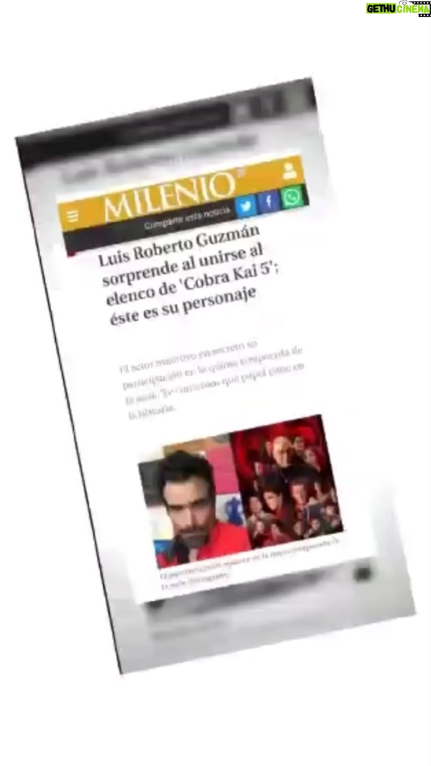 Luis Roberto Guzmán - 5.6K Likes - Muchísimas gracias a los amig@s de la prensa por esta conversación entre el pasado, presente y los años 80s. 🙏🏼 @netflix @netflixlat @cobrakaiseries Gracias @colourscmx @JulCeEsCa @afa_primetalent @mazinruiz