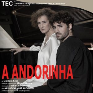 Luísa Cruz Instagram - A Andorinha do espanhol Guillem Clua, tem estreia marcada no TEC (Auditório da Academia das Artes do Cruzeiro) no próximo dia 19 de Janeiro.
.
tradução | dramaturgia MIGUEL GRAÇA
encenação CUCHA CARVALHEIRO
cenografia | figurinos FERNANDO ALVAREZ
desenho de luz MANUEL ABRANTES
desenho de som surround | operação de som HUGO NEVES REIS
canção original TIAGO MACHADO
apoio vocal FF FERNANDO FERNANDES
assistência de encenação | direção de cena RODRIGO ALEIXO
produção RAUL RIBEIRO
direção de montagem RUI CASARES
operação de luzes | montagem JORGE SARAIVA
montagem CARLOTA GONZALEZ
fotografias de cena | materiais gráficos RICARDO RODRIGUES
secretariado MARIA MARQUES
contabilidade ANA LANDEIROTO
auxiliar de manutenção CLARISSE RIBEIRO

@teatroexperimentaldecascais @zecondessa @cuchacarvalheiro #tec #aandorinha #luisacruz #teatro #teatroportugal #atriz #estreia #estreiateatro #alexandregoncalvesmanagement