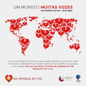 Luísa Cruz Instagram - Hoje assinala-se o Dia Mundial da Voz e o principal objectivo é promover a saúde do aparelho vocal e prevenir doenças da laringe. Cuide da sua voz!
.
@sporl_ccp @sociedadeterapiafala @dia_mundial_da_voz_portugal 
#diamundialdavoz #ummundomuitasvozes