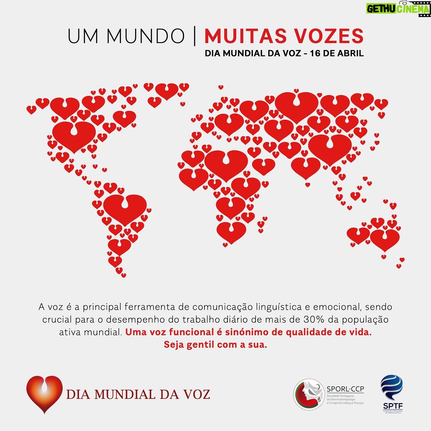 Luísa Cruz - 278 Likes - Hoje assinala-se o Dia Mundial da Voz e o principal objectivo é promover a saúde do aparelho vocal e prevenir doenças da laringe. Cuide da sua voz!
.
@sporl_ccp @sociedadeterapiafala @dia_mundial_da_voz_portugal
#diamundialdavoz #ummundomuitasvozes