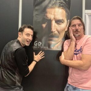 Luka Peroš Instagram - Never normal... 🙃😝

Pleasure hanging with my colleague, brother and friend, and of course being super silly 😊😎

#yuriandjakov #shitsngiggles 
@strangerthingstv @lacasadepapel @vieccviennacomiccon