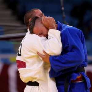 Lukáš Krpálek Instagram - 💫 Medal Moments from #Tokyo2020 🎌  100kg

🥇Lukas KRPÁLEK 🇨🇿
🥈Guram TUSHISHVILI 🇬🇪 
🥉Teddy RINER 🇫🇷 
🥉Tamerlan BASHAEV

1️⃣ DAY TO GO 🥳🥳🥳 #Paris2024 🇫🇷

#EuropeanJudo #Judo #Olympics