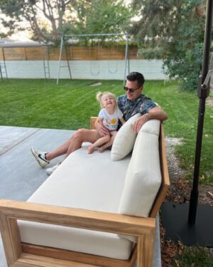 Luke Caldwell Instagram - With the weather finally warming up outside, my family is loving our new outdoor table and sofa, perfect for those warm spring nights! Thanks to @bedbathandbeyond ‘s Spring Black Friday Sale, there’s up to 70% off 1000s of styles, including these!💐🌞

#bedbathandbeyond #sobeyond